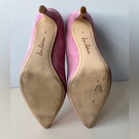 Sam Edelman Hazel Suede Pointed Toe Pumps - Pink - Size 8 - Picture 10 of 16